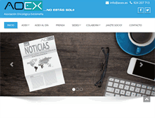 Tablet Screenshot of aoex.es